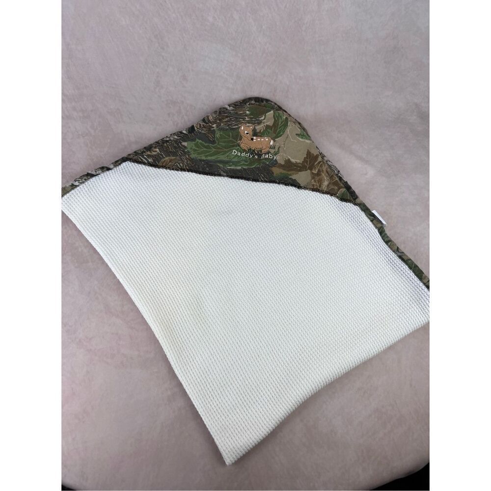 Vintage 90s Camp Deer Daddy’s Little Baby Newborn Blanket Jordan Lee